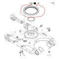 excavator slewing bearing swing circle 140109-00008A,2404-1065  Doosan excavators model Solar 340 LC V